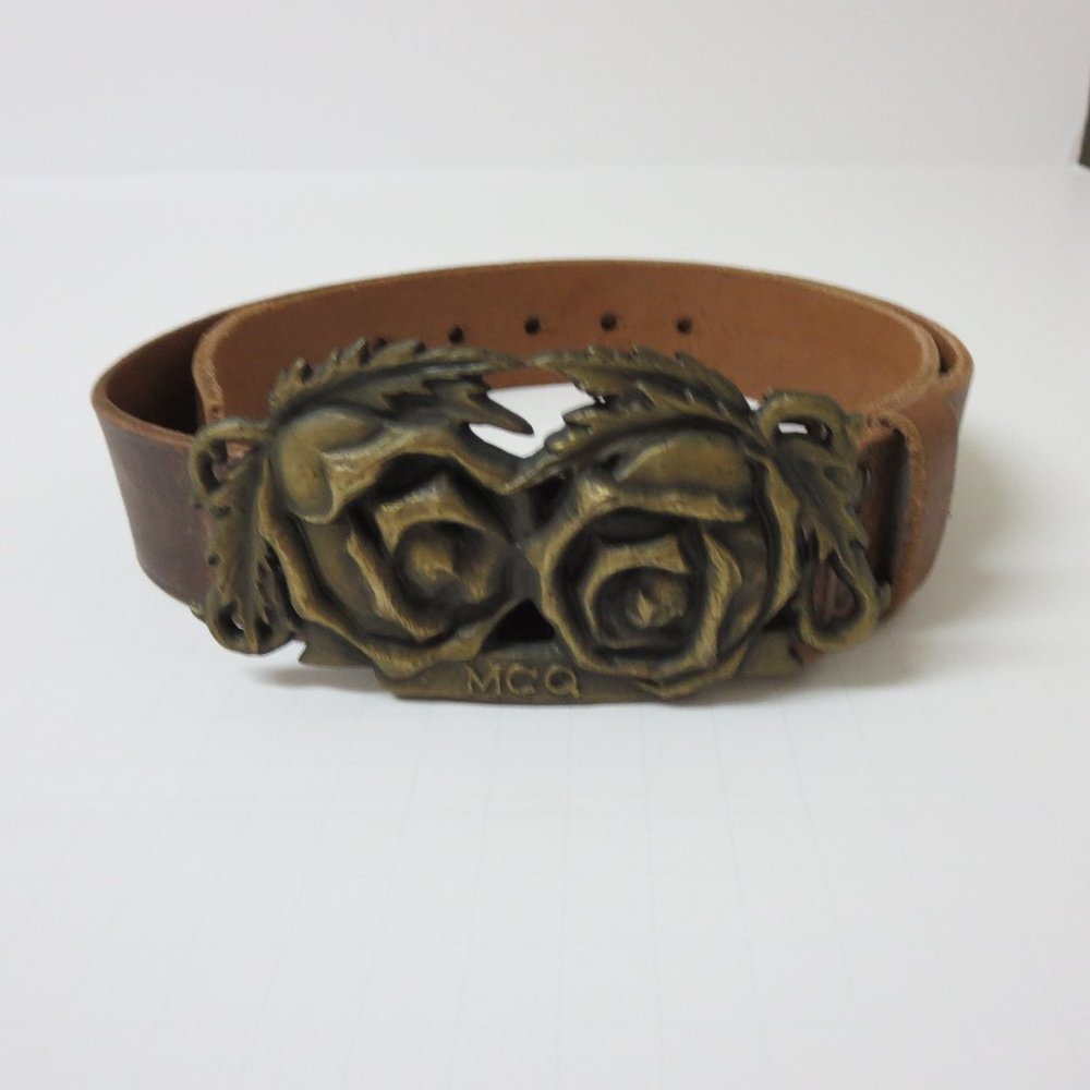 McQ by Alexander McQueen Belt with Rose Buckle